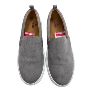 Susina Womens Holdan Platform Slip-On Grey Sneaker Size 6M